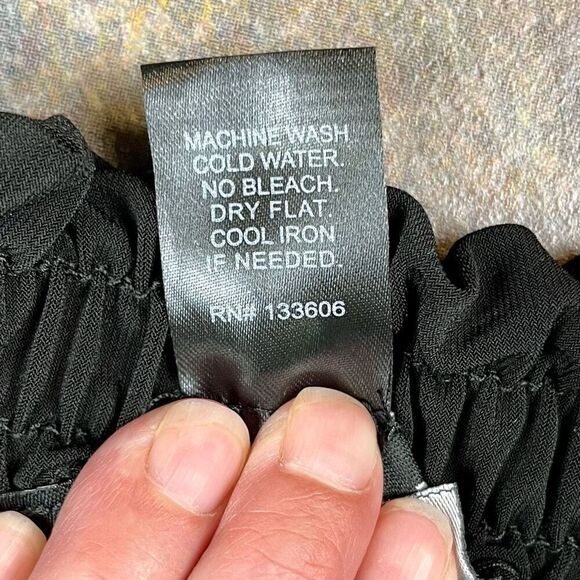 Ashley Stewart Black Off The Shoulder Blouson Dress 22/24 - Picture 10 of 10